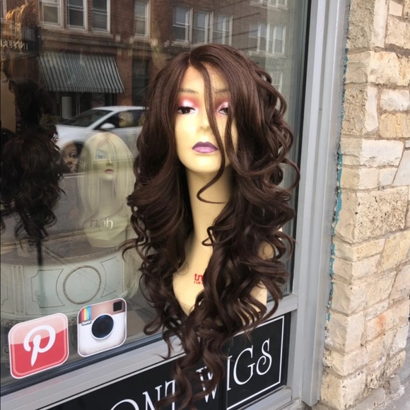 Long Brown Wig Romance Curl Lacefront 2020 wig - Picture 3 of 8